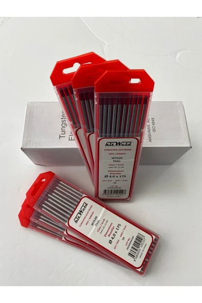 kitWeld Tungsten Elektrot Kırmızı 4.00x175 - 10 Adet