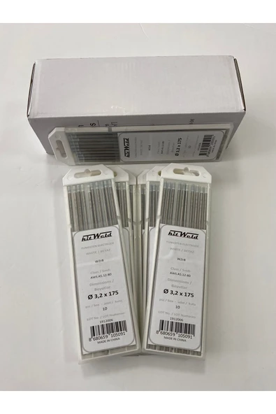 kitWeld Tungsten Elektrot Beyaz 3.20x175 - 10 Adet - Resim 2