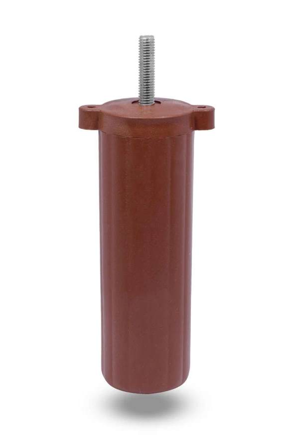 Kanepe Baza Koltuk Destek Ayağı M8 Civata Ayarlı Kahverengi Ayak 14 cm (4 ADET) - 6