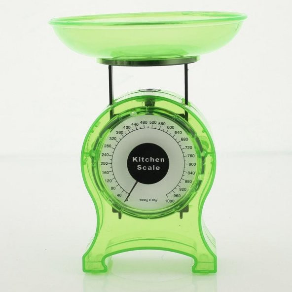 MASTEK KEFELİ HASSAS MUTFAK TERAZİSİ 1 KG - YEŞİL