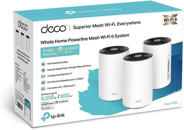 TP-Link Deco PX50 3000 Mbps 3'lü Router Teşhir - Resim 2