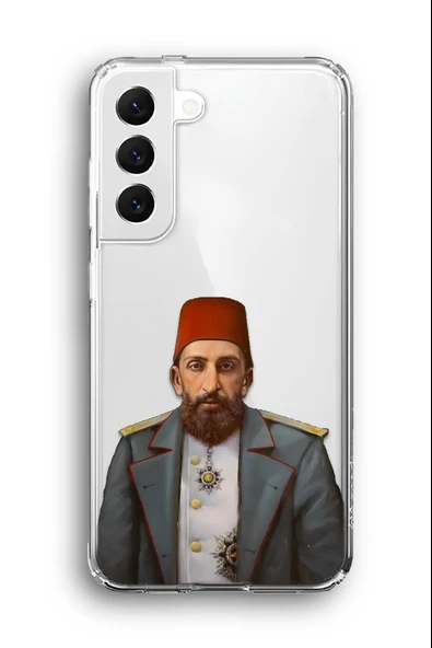 Samsung Galaxy S21 Uyumlu Baskılı Şeffaf Kılıf Kapak "Abdülhamid Han Hazretleri Meşrutiyet"