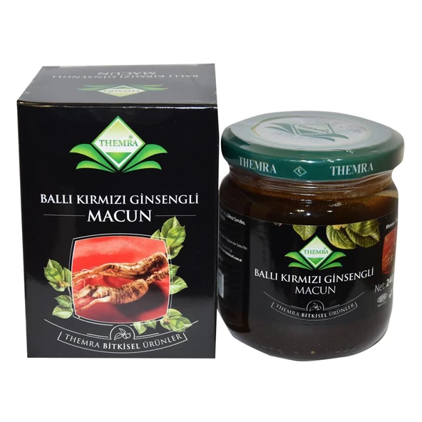 Themra Ballı Kırmızı Ginsengli Macun Bitkisel Karışım 240 Gr