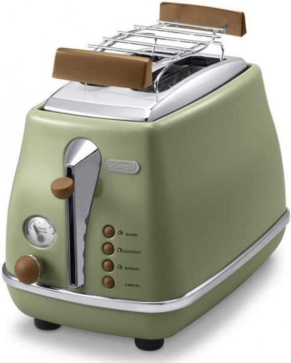Delonghi CTOV2103.GR Icona Vıntage Ekmek Kızarma Makinası Yeşil