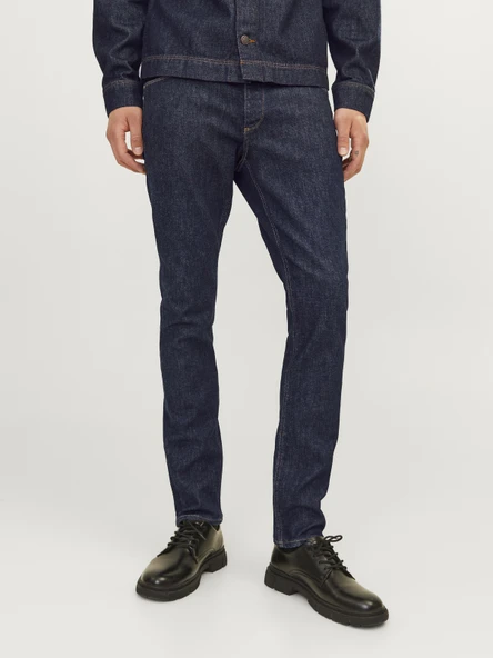 JACK JONES Glenn Model Erkek Slim Fit Kot Pantolon 12261862 - Resim 2