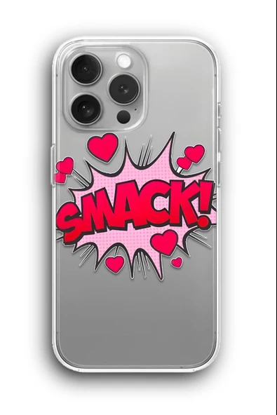 iPhone 11 Pro Uyumlu Baskılı Şeffaf Kılıf Kapak "Smack!"
