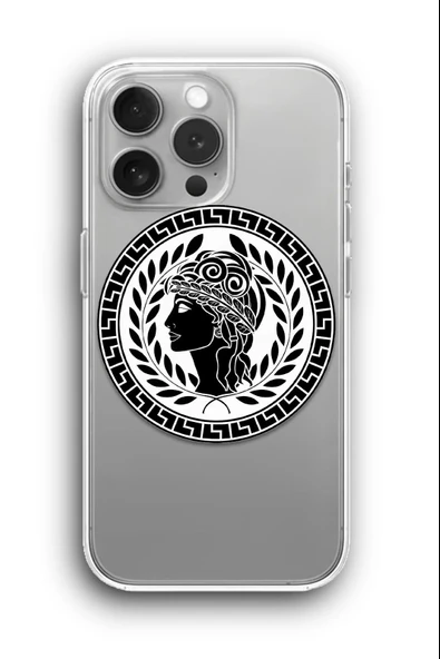 iPhone 11 Pro Uyumlu Baskılı Şeffaf Kılıf Kapak "Antik Yunan"