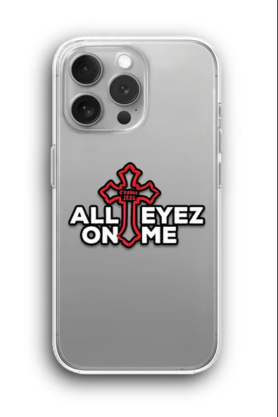 iPhone 11 Pro Uyumlu Baskılı Şeffaf Kılıf Kapak "All Eyez On Me 2Pac"