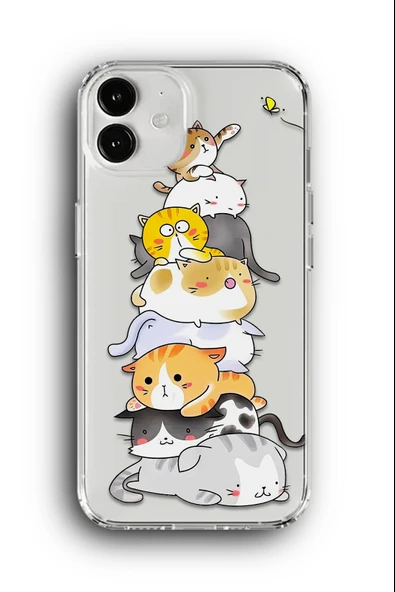 iPhone 11 Uyumlu Baskılı Şeffaf Kılıf Kapak "Kedi Bremen Mızıka"