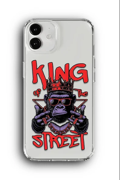 iPhone 11 Uyumlu Baskılı Şeffaf Kılıf Kapak "Kingzilla Street Kingkong"