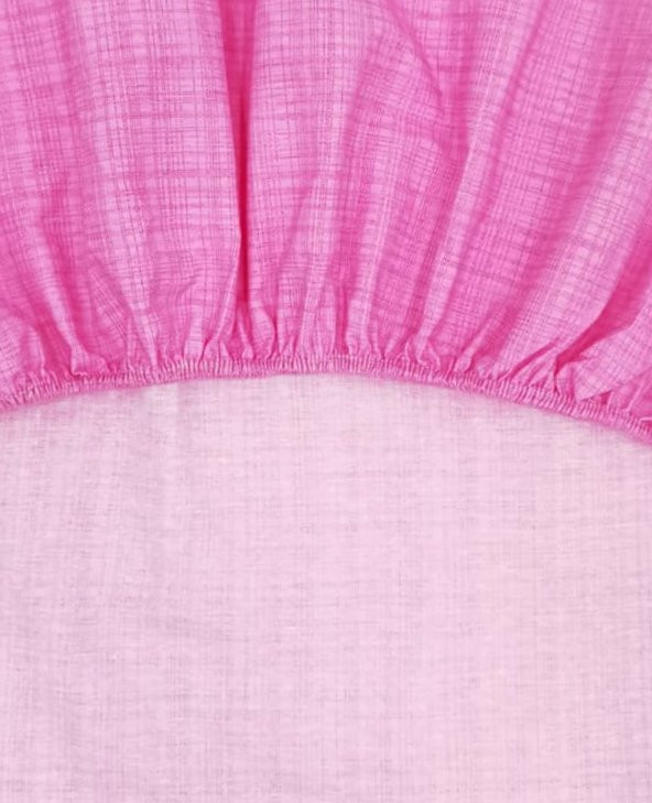 Mordesign 160X200 Çift Kişilik Lastikli Çarşaf Seti Pembe - 3