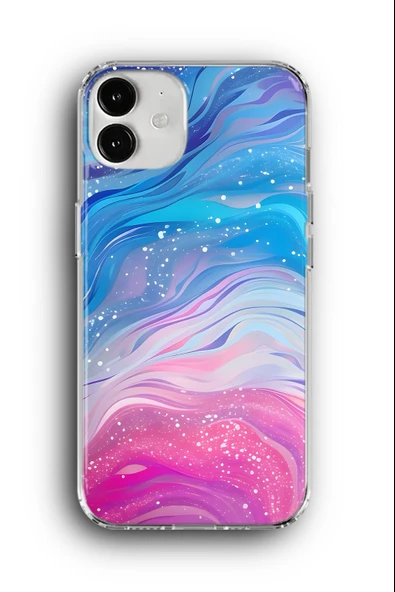 iPhone 12 Uyumlu Baskılı Şeffaf Kılıf Kapak "Fairy Dust"