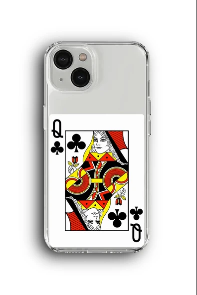 iPhone 13 Mini Uyumlu Baskılı Şeffaf Kılıf Kapak "Kız Queen"