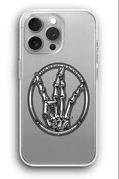 iPhone 13 Pro Max Uyumlu Baskılı Şeffaf Kılıf Kapak "Gang Hood İşareti"