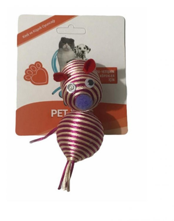 Polo Kedi ikili Simli Fare Top Oyuncak