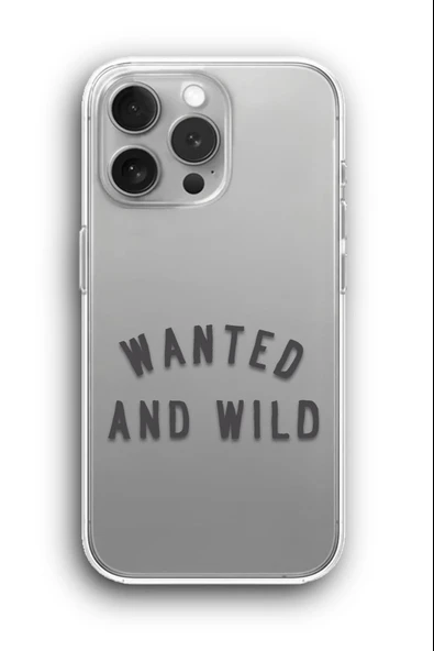iPhone 16 Pro Uyumlu Baskılı Şeffaf Kılıf Kapak "Wanted And Wild"