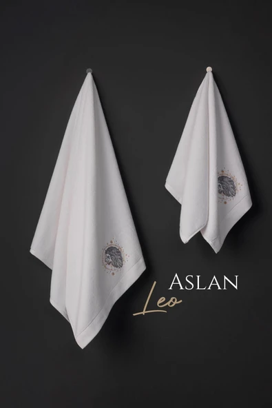 VAROL %100 MİCROCOTTON ÜST KALİTE HAVLU SETİ BURÇ NAKIŞLI - 65