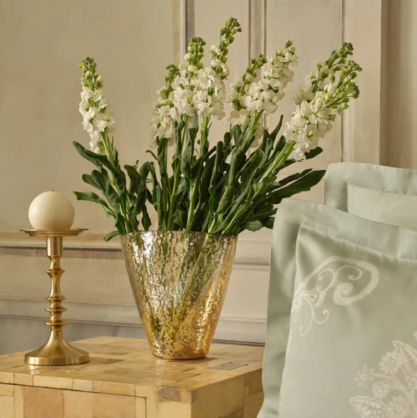 Karaca Home Jolie Vazo Gold 23X13,5X23 cm