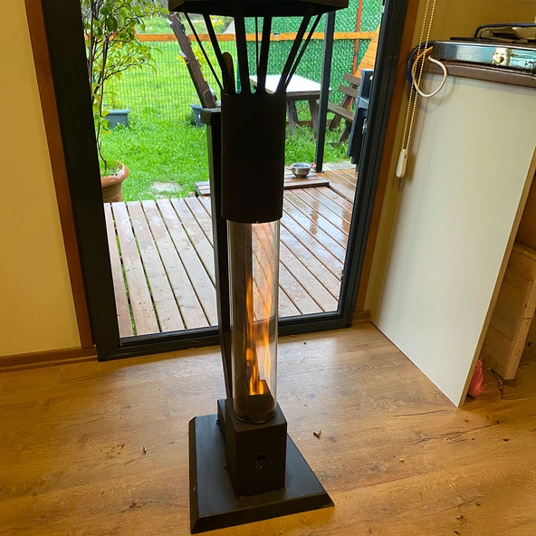 DUMANSIZ MİNİ FÜZE PELET SOBA 60 CM CAMLI - 3