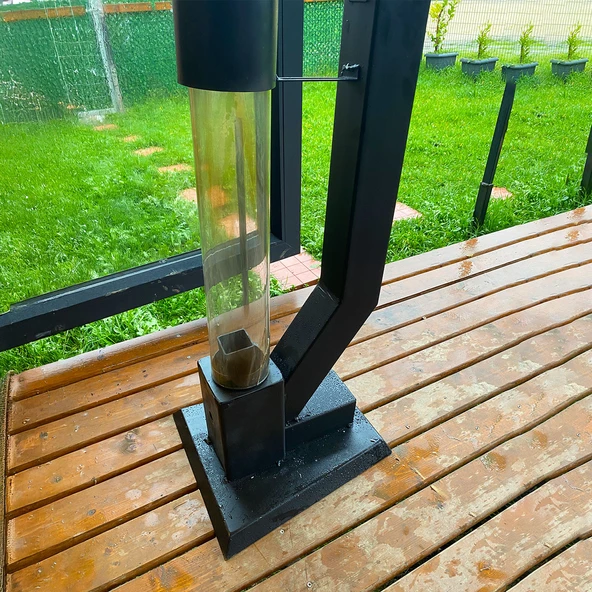 DUMANSIZ MİNİ FÜZE PELET SOBA 60 CM CAMLI - 6