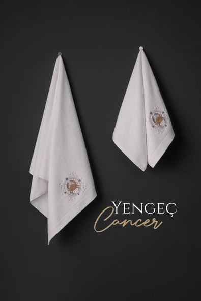 VAROL %100 MİCROCOTTON ÜST KALİTE HAVLU SETİ BURÇ NAKIŞLI - 14