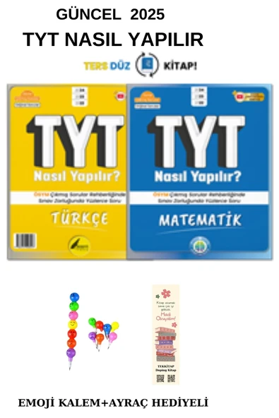 Tonguç TYT TERS DÜZ TÜRKÇE - MATEMATİK  SB.  2025 ( EMOJİ KALEM + AYRAÇ) HEDİYELİ YENİ ÜRÜN
