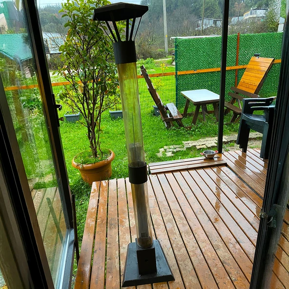 DUMANSIZ FÜZE-ROKET SOBA - PELET SOBASI 120 CM CAM - 7