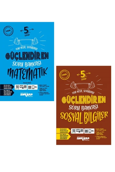 Ankara 5. Sınıf Matematik Sosyal Bilgiler Güçlendiren Soru Seti 2 Kitap 2024