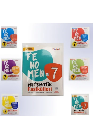 7. Sınıf Fenomen Matematik Fasikülleri Toplam 6 Fasikül (1-2-3-4-5-6)