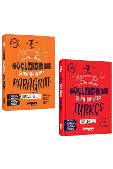 Ankara 7. Sınıf Türkçe + Paragraf Güçlendiren Soru Seti 2 Kitap 2023