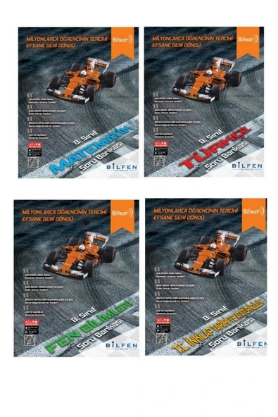 Bilfen 8. Sınıf M-f-i-t Biltest Soru Bankası (4 Kitap) 2022-2023