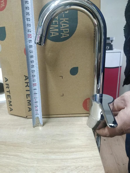 Artema Marin S A42458 Döner Borulu Lavabo Bataryası, Krom - 3