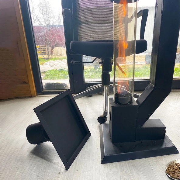 FÜZE SOBA TEPSİ APARATI İLE BİRLİKTE KESTANE, KAHVE, ÇAYDANLIK, TAVA KOYULABİLİR - 5