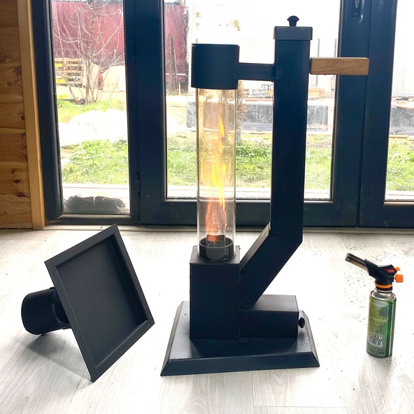 FÜZE SOBA TEPSİ APARATI İLE BİRLİKTE KESTANE, KAHVE, ÇAYDANLIK, TAVA KOYULABİLİR - 4