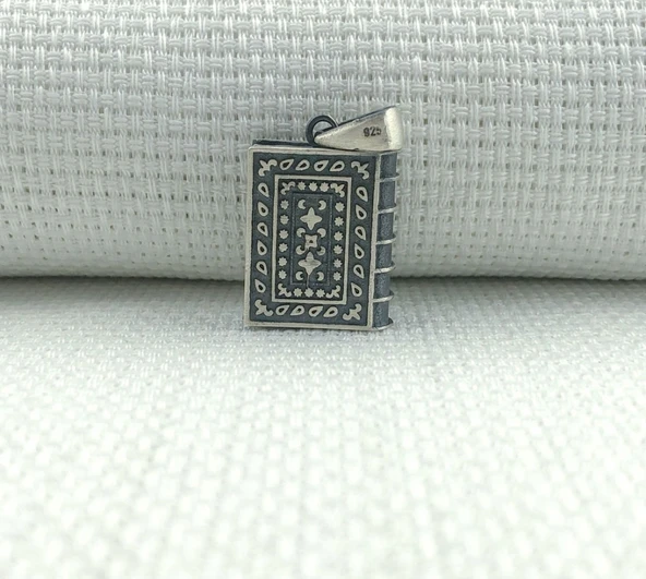 925 Ayar Gümüş Muska kabı Kolye Ucu - Resim 2