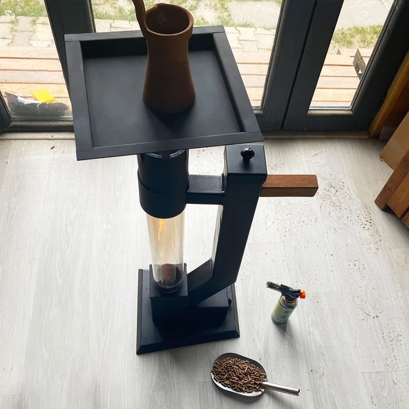 FÜZE SOBA TEPSİ APARATI İLE BİRLİKTE KESTANE, KAHVE, ÇAYDANLIK, TAVA KOYULABİLİR - 2