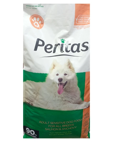 PERİTAS Adult Sensitive Somonlu  Tüm Hassas Irklar için Yetişkin Köpek Maması - 15kg - 2