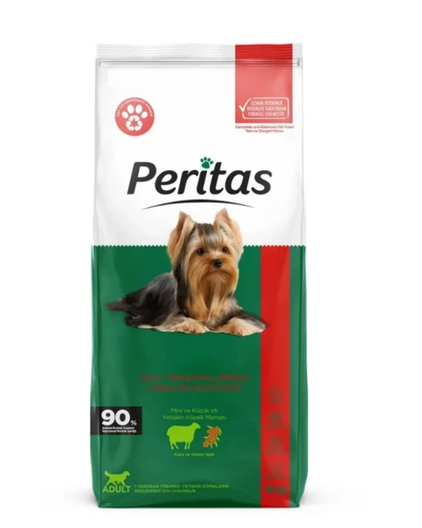 PERİTAS Kuzulu ve Yabani iğdeli Mini ve Küçük Irk Yetişkin Köpek Maması - 15kg - 3