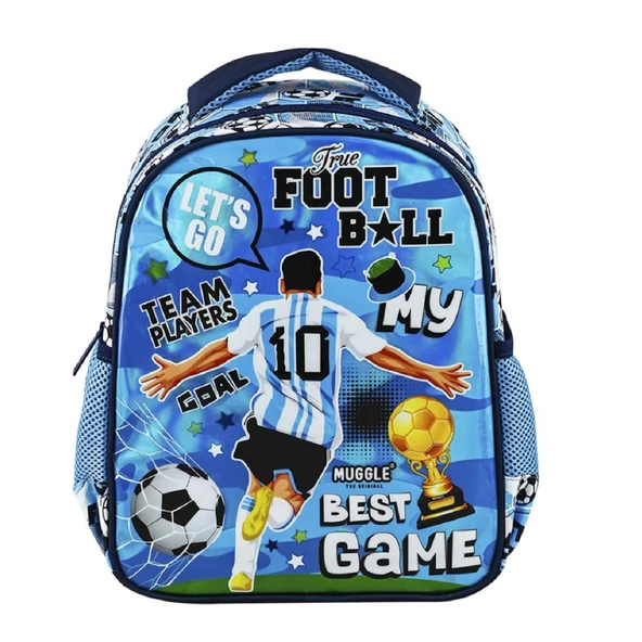 Muggle Tek Bölmeli Best Game Anaokulu Çantası Mavi (MU-9113)