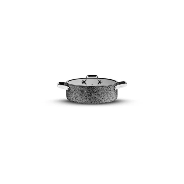 Brioni Stone-h 24 Cm Çizilmez Yanmaz Yapışmaz Indüksiyon Basık Tencere