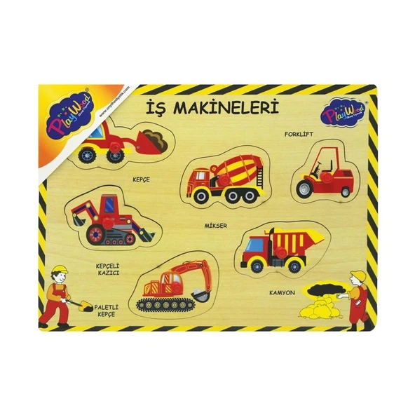 Çocuk 194/195-ONY AHŞAP TUTMALI İŞ MAKİNALARI