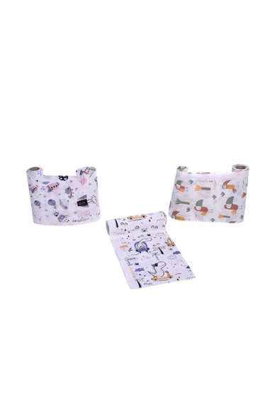 SAFEMOM - Tek Kullanımlık Kağıt Aktivite Örtüsü - Mama Sandalyesi Örtüsü - 2