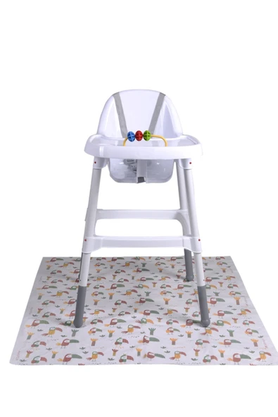 SAFEMOM - Tek Kullanımlık Kağıt Aktivite Örtüsü - Mama Sandalyesi Örtüsü