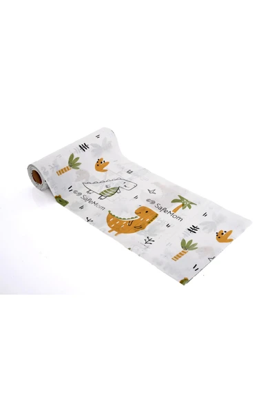 SAFEMOM Bebek Çocuk Tek Kullanımlık Kağıt Aktivite Örtüsü - Mama Sandalyesi Örtüsü - Dinazorlar - 4