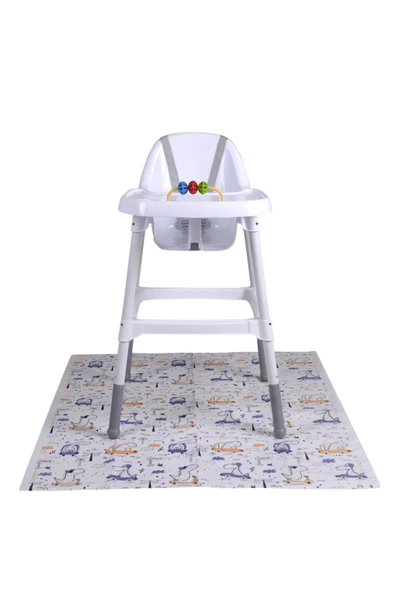 SAFEMOM - Tek Kullanımlık Kağıt Aktivite Örtüsü - Mama Sandalyesi Örtüsü - 6