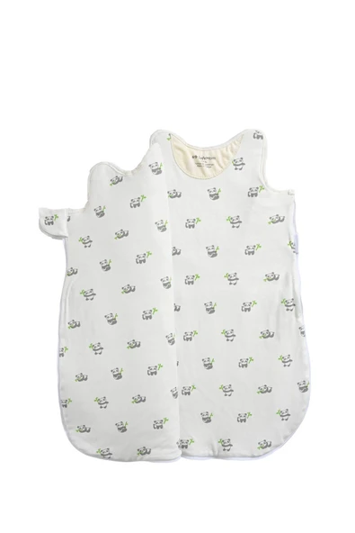 SAFEMOM Bebek Uyku Tulumu - Elyaf Dolgulu - %100 Pamuk Penye Kumaş, Yandan Açılır, Fermuarlı - 2