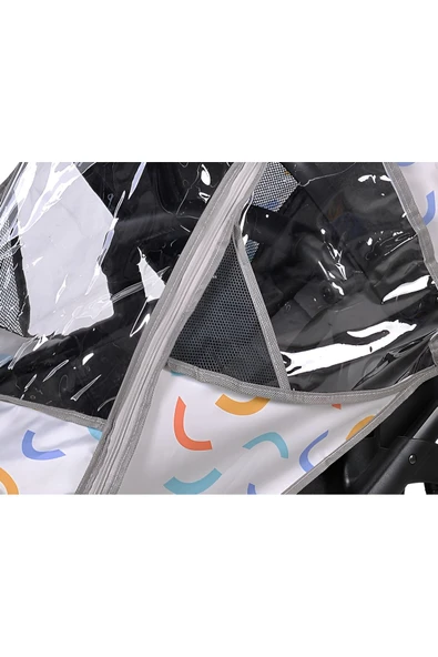 SAFEMOM Oxford Travel Bebek Arabası Puset Yağmurluğu,su Geçirmez,leke Tutmaz,silinebilir Universal - 2