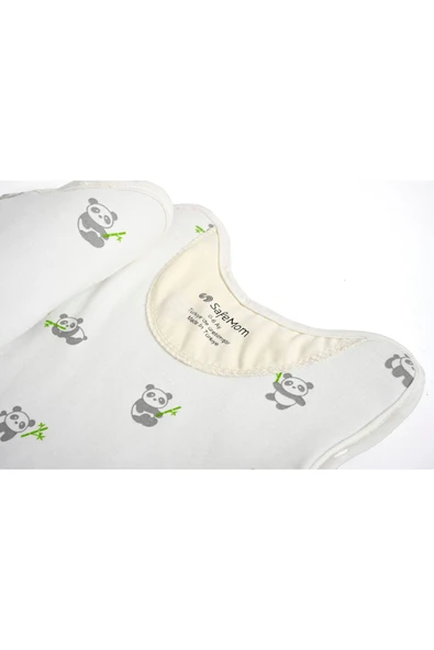 SAFEMOM Bebek Uyku Tulumu - Elyaf Dolgulu - %100 Pamuk Penye Kumaş, Yandan Açılır, Fermuarlı - 3