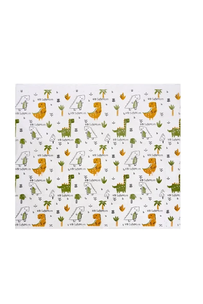 SAFEMOM Bebek Çocuk Tek Kullanımlık Kağıt Aktivite Örtüsü - Mama Sandalyesi Örtüsü - Dinazorlar - 5