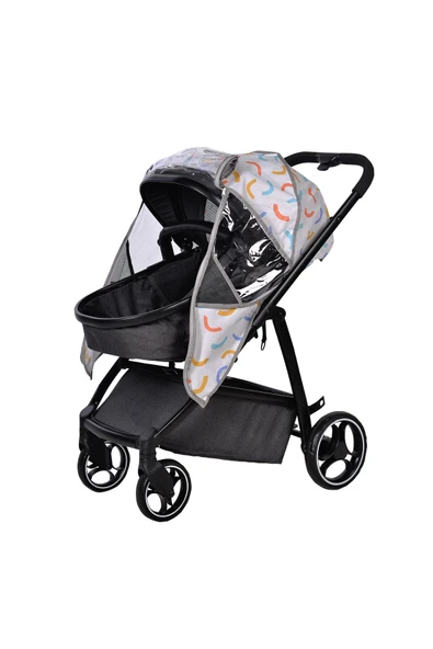 SAFEMOM Oxford Travel Bebek Arabası Puset Yağmurluğu,su Geçirmez,leke Tutmaz,silinebilir Universal - 3